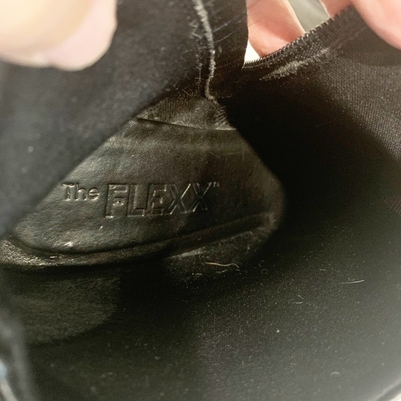 The FLEXX Black Leather & Suede Heeled Booties - Picture 9 of 13